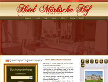 Tablet Screenshot of hotelmaerkischerhof.de